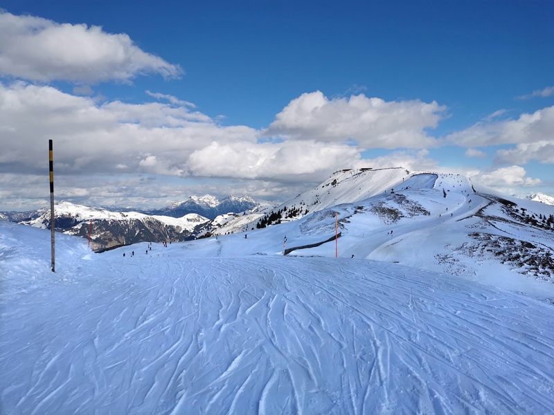 landscape winter Gstaad Switzerland